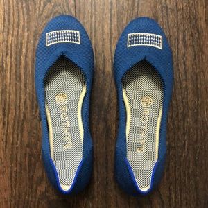 NEW! Rothy’s Rounded-Toe Flats, Blue, Size 6.5